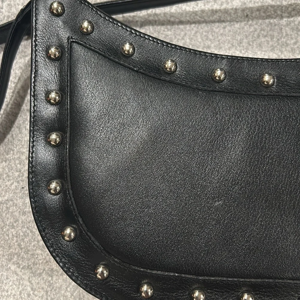 Black Studded Shoulder Bag